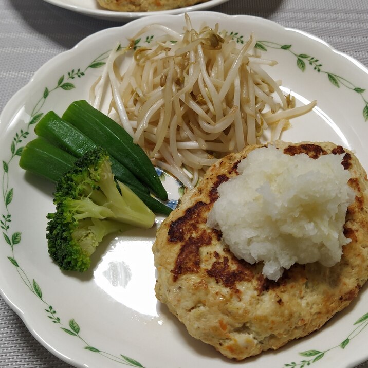 糖質オフ!タンパク質アップ!チキンハンバーグ